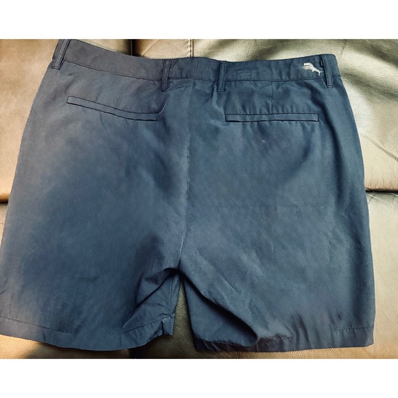 Tommy Bahama Golf Shorts Flat Front Performance Stretch Blue Mens Size - Picture 2 of 4